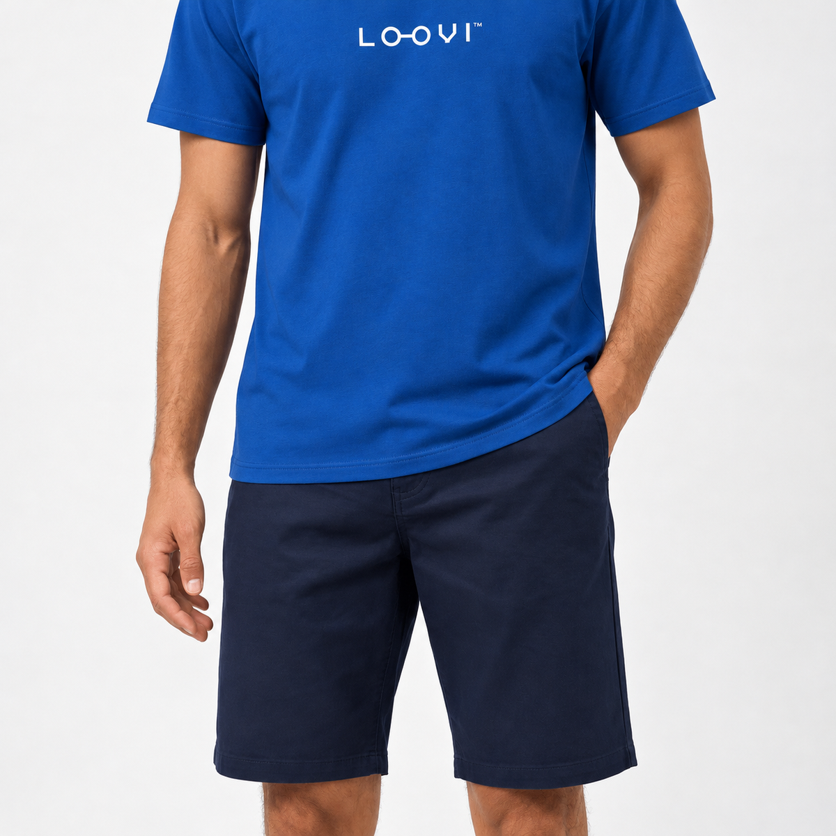 Bermuda Sarja Chino Azul Marinho