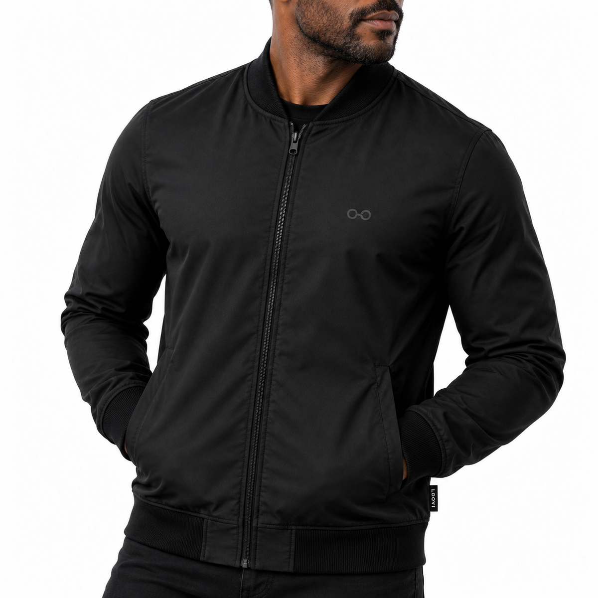 Jaqueta Bomber Suede
