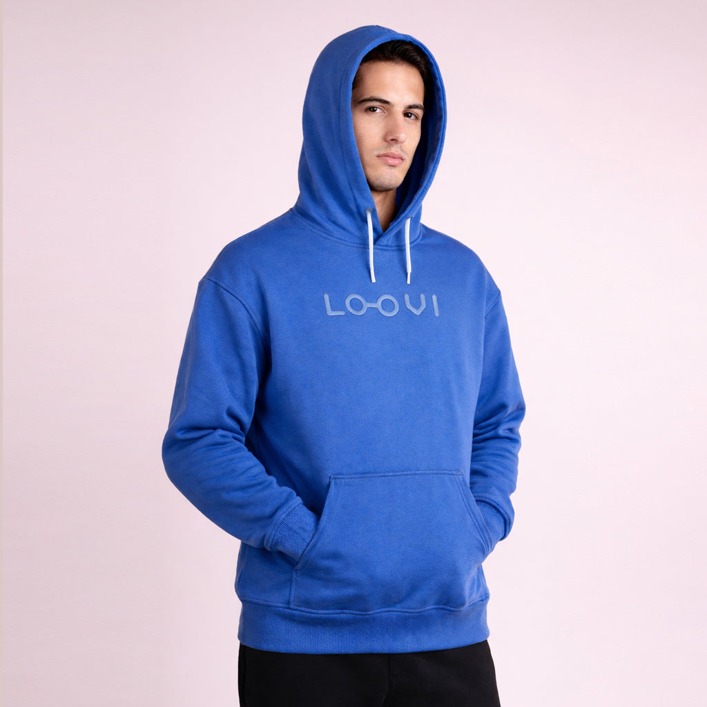 Moletom Canguru Premium Loovi – Capuz branco